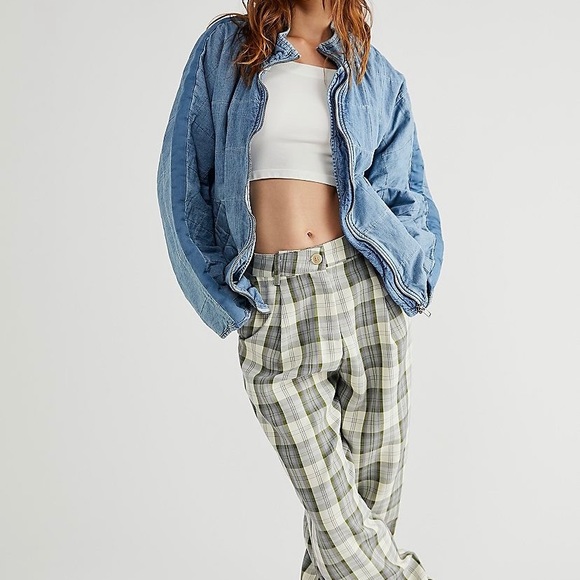 Free People Dolman Quilted Denim Jacket - color Cali Indigo - size Small - Picture 4 of 9